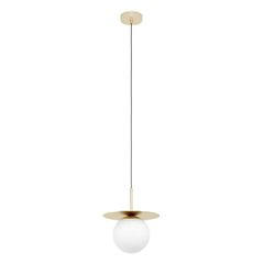 ΚΡΕΜΑΣΤΟ ΦΩΤΙΣΤΙΚΟ 1 E27 brass-br./opal-ΜΑΤ ARENALES