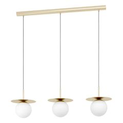 ΚΡΕΜΑΣΤΟ ΦΩΤΙΣΤΙΚΟ 3 E27 brass-br./opal-ΜΑΤ ARENALES