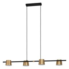 ΚΡΕΜΑΣΤΟ ΦΩΤΙΣΤΙΚΟ 4 GU10 ΜΑΥΡΟ/brass-br.ALTAMIRA