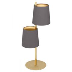 ΕΠΙΤΡΑΠΕΖΙΟ 2 E27 brass-br./cappuccino ALMEIDA 2