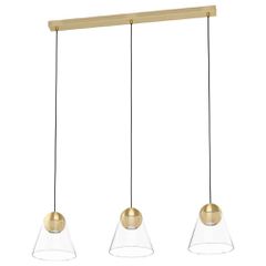 ΚΡΕΜΑΣΤΟ ΦΩΤΙΣΤΙΚΟ3 GU10 brass-br/ΔΙΑΦΑΝΟΣCERASELLA