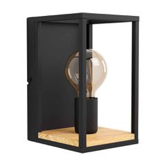 ΦΩΤΙΣΤΙΚΟ ΤΟΙΧΟΥ1 E27 ΜΑΥΡΟ/HOLZ LIBERTAD