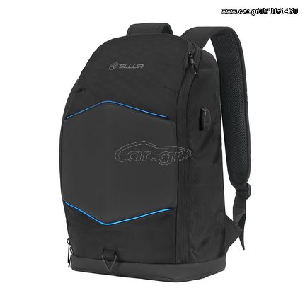 Tellur GlowPack Laptop Backpack Μαυρη LED Λωρίδες Φωτισμού Θήκη Laptop 15,6″  (TLL611282)