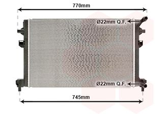 Ψυγείο VW GOLF VII/PASSAT B8/TIGUAN/TOURAN, AUDI Q2/TT 14-, SEAT LEON 13-, SKODA OCTAVIA III - 03012707