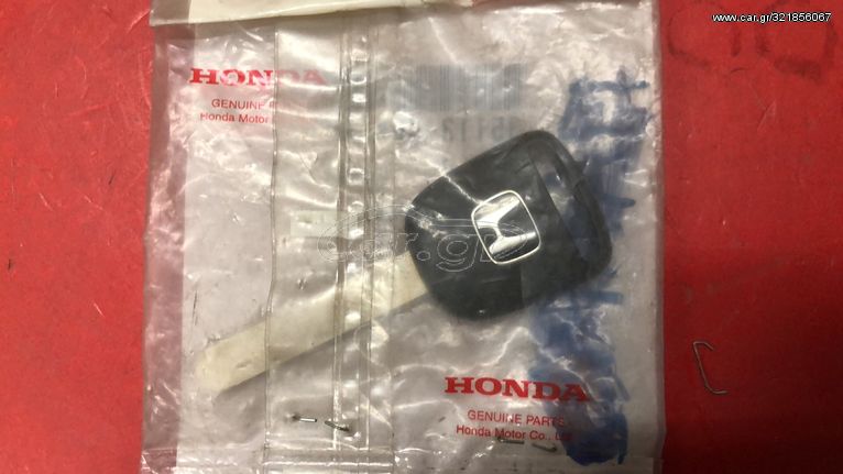 ΚΥΡΙΟ ΚΛΕΙΔΙ ΓΝΗΣΙΟ (IMMOBILIZER) HONDA CIVIC 4D / 5D '03- '04 / JAZZ '03- '05 (35113S0XA01) Key, Blank (Main) (Black) (Immobilizer)(H-Mark:Silver)