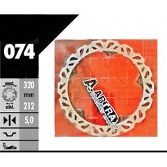 ΔΙΣΚΟΠΛΑΚΑ ARTRAX ΜΑΡΓΑΡΙΤΑ ΕΜΠΡΟΣ ΓΙΑ HONDA INTEGRA NC700/NC750