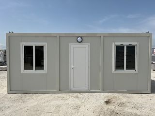 Caravan office-container '22 6,00 χ 2,80 ΜΕ 2 ΑΝΕΞΑΡΤΗΤΑ  ΧΩΡΙΣΜΑΤΑ ΚΑΙ WC 