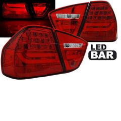 Πισινά Φανάρια Set Για Bmw 3 E90 05-08 Led Bar Κόκκινο Eagle Eyes