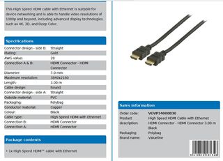 Καλώδιο (cable) HDMI - HDMI 3m +ethernet-thumb-1