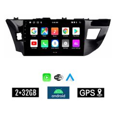KIROSIWA 2+32GB TOYOTA COROLLA (2013 - 2016) Android οθόνη αυτοκίνητου 2GB με GPS WI-FI (ηχοσύστημα αφής 10" ιντσών OEM Youtube Playstore MP3 USB Radio Bluetooth Mirrorlink εργοστασιακή, 4x60W, AUX) R