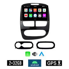 KIROSIWA 2+32GB RENAULT CLIO (2012 - 2015) Android οθόνη αυτοκίνητου 2GB με GPS WI-FI (ηχοσύστημα αφής 10" ιντσών OEM Youtube Playstore MP3 USB Radio Bluetooth Mirrorlink εργοστασιακή, 4x60W, AUX) DX-
