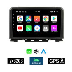 KIROSIWA 2+32GB SUZUKI JIMNY (μετά το 2018) Android οθόνη αυτοκίνητου 2GB με GPS WI-FI (ηχοσύστημα αφής 9" ιντσών OEM Youtube Playstore MP3 USB Radio Bluetooth Mirrorlink εργοστασιακή, AUX, 4x60W) DX-