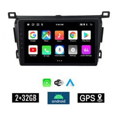 KIROSIWA 2+32GB TOYOTA RAV4 (2013 - 2019) Android οθόνη αυτοκίνητου 2GB με GPS WI-FI (ηχοσύστημα αφής 9" ιντσών OEM RAV 4 Youtube Playstore MP3 USB Radio Bluetooth Mirrorlink εργοστασιακή, 4 x 60W) CR