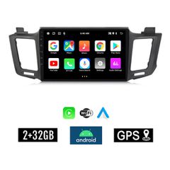 KIROSIWA 2+32GB TOYOTA RAV4 (2013 - 2019) Android οθόνη αυτοκίνητου 2GB με GPS WI-FI (ηχοσύστημα αφής 10" ιντσών OEM RAV 4 Youtube Playstore MP3 USB Radio Bluetooth Mirrorlink εργοστασιακή, 4 x 60W) C
