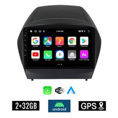 KIROSIWA 2+32GB HYUNDAI IX35 (2010 - 2015) Android οθόνη αυτοκίνητου με GPS WI-FI 2GB (ηχοσύστημα αφής 9" ιντσών OEM Youtube Playstore MP3 USB Radio Bluetooth Mirrorlink εργοστασιακή, 4x60W, AUX) RX-9