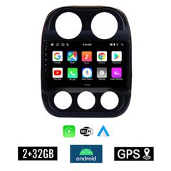 KIROSIWA 2+32GB JEEP COMPASS (2009 - 2016) Android οθόνη αυτοκίνητου 2GB με GPS WI-FI (ηχοσύστημα αφής 10" ιντσών OEM Youtube Playstore MP3 USB Radio Bluetooth Mirrorlink εργοστασιακή, 4x60W, AUX) RX-