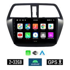 KIROSIWA 2+32GB SUZUKI SX4 S-CROSS (μετά το 2014) Android οθόνη αυτοκίνητου 2GB με GPS WI-FI (ηχοσύστημα αφής 9" ιντσών OEM Youtube Playstore MP3 USB Radio Bluetooth Mirrorlink εργοστασιακή, AUX, 4x60