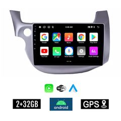 KIROSIWA 2+32GB HONDA JAZZ (2008 - 2012) Android οθόνη αυτοκίνητου 2GB με GPS WI-FI (ηχοσύστημα αφής 10" ιντσών OEM Youtube Playstore MP3 USB Radio Bluetooth Mirrorlink εργοστασιακή, 4x60W, AUX) FE-13