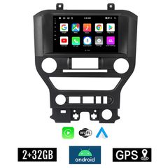 KIROSIWA 2+32GB FORD MUSTANG (2015 - 2020) Android οθόνη αυτοκίνητου 2GB με GPS WI-FI (ηχοσύστημα αφής 9" ιντσών OEM Youtube Playstore MP3 USB Radio Bluetooth Mirrorlink εργοστασιακή, 4x60W, AUX) KLS-