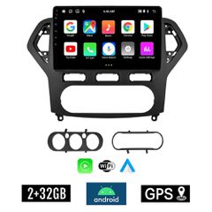 KIROSIWA 2+32GB FORD MONDEO (2007 - 2010) Android οθόνη αυτοκίνητου 2GB με GPS WI-FI (ηχοσύστημα αφής 10" ιντσών OEM Youtube Playstore MP3 USB Radio Bluetooth Mirrorlink εργοστασιακή, 4x60W, AUX, μάυρ
