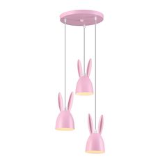 Φωτιστικό Κρεμαστό Τρίφωτο Ε27 BUNNY ZM73P35P Aca Decor