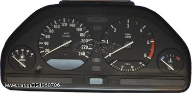 Επισκευή κοντέρ BMW E34 με ψηφιακή οθόνη/αναλογικό χιλιομετρητή.