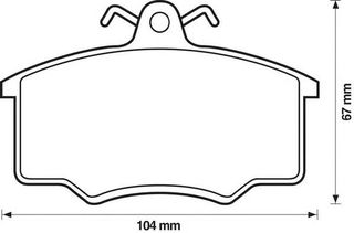 ΤΑΚΑΚΙΑ ΕΜ. AUDI 80-100-COUPE/VOLVO 340-360 (JURID) WVA 20574