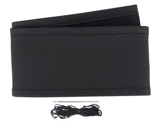 CARMOTION Κάλυμμα τιμονιού ραφτο γνήσιο δέρμα 37-39CM MEDIUM 58218
