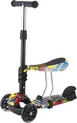Ηλεκτρικά Πατίνια 2024 Kikka Boo Παιδικό Πατίνι 3 in 1 Ride and Skate Τρίτροχο με Κάθισμα Πολύχρωμο