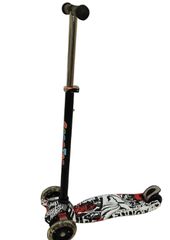 Ηλεκτρικά Πατίνια 2024 Τρίτροχο Scooter  Jolly Wheelz Με Φωτάκια Στις Ρόδες μαυρο grafiti
