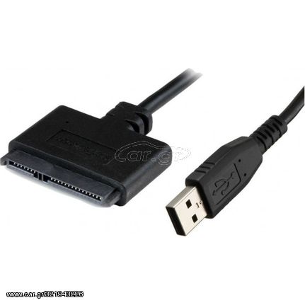 POWERTECH καλώδιο USB σε SATA CAB-U033, copper, 0.20m, μαύρο