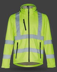 Ανδρικό softshell μπουφάν υψηλής ορατότητας TH Clothes Zagreb Work 850401