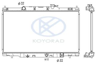 ΨΥΓΕΙΟ ΝΕΡΟΥ ΚΑΙΝΟΥΡΙΟ ΓΙΑ HONDA CRV II 2001-2007 2000CC (728X400X16) AVA HD2162 BEHR HELLA 8MK 376 768-311 DENSO DRM40011 KOYO PL081258 NRF 53573 VALEO 734476 19010PNLG01 19010-PNL-G01