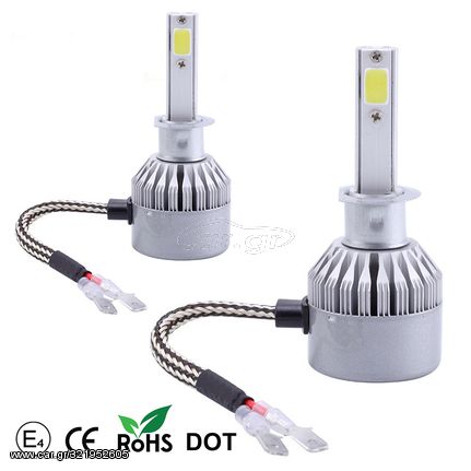 ΣΥΣΤΗΜΑ LED C6 H1 30W 7200LM, 6500K