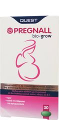 Quest Naturapharma Pregnal Bio Grow 30κάψουλες Πολυβιταμίνη Πριν & Κατά Την Εγκυμοσύνη