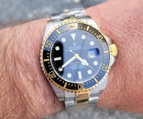Rolex sea dweller replica μαύρο χρυσό 43.5mm