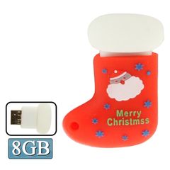 8GB Christmas Stocking Style USB 2.0 Silicone Material Flash Disk