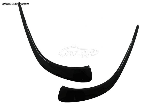 Front Bumper Flaps Side Fins Flics suitable for Mercedes CLA C118 X118 (2019-up) Piano Black