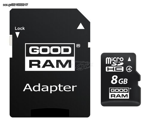 Goodram M40A memory card 8 GB MicroSDHC Class 4 UHS-I