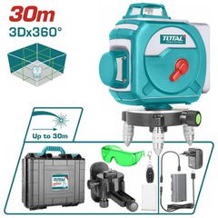 Αλφάδι LASER 3D Αυτό-Οριζοντιούμενο TOTAL με Πράσινες Ακτίνες ( TLL255267 )