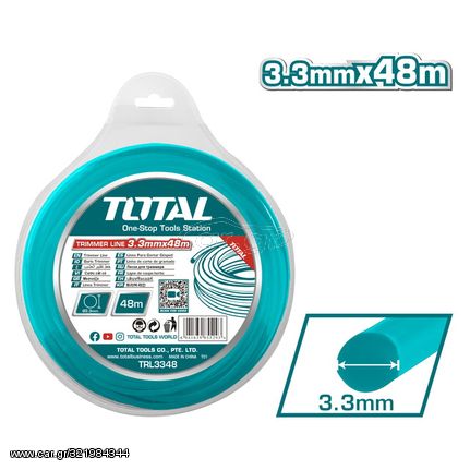 Μεσινέζα Στρόγγυλη TOTAL 3.3mm - 48m ( TRL3348 )