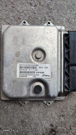 Fiat Punto Evo 95HP Diesel Εγκέφαλος Μηχανής 51918365 MJD8F2.GE 