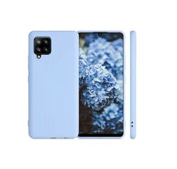 Soft Touch Back Cover Case for Samsung A42 5G – Light Blue