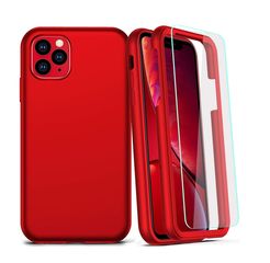 Apple iPhone 11 Pro Max 360° ΘΗΚΗ ΤΖΑΜΑΚΙ - Red