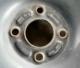 Ζάντες ατσάλινες γνήσιες από Ford Fiesta, 5.5×14", 4x108, 4 τεμάχια-thumb-1