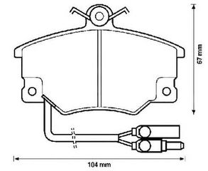 ΤΑΚΑΚΙΑ EM. LANCIA PRISMA 1.6 (JURID) WVA 20833-20836-20838-20839