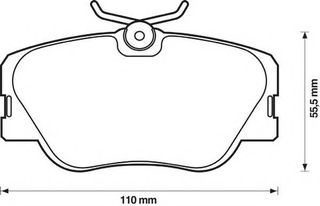 ΤΑΚΑΚΙΑ EM. MERCEDES 190 W201-COUPE C124, E-CLASS W124,A124,S124 (JURID) WVA 20941-21028