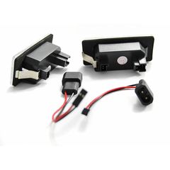 Led Φαναράκια Πινακίδας Για Bmw 1 E82,E88 / 3 E90,E91,E92,E93,F30, F31,F32,F33 / 4 F36,F34 / 5 E39,E60,E61,F10,F11 / X3 F25 / X5 E70,F15 / X6 E71,E72 3 Led Canbus 2 Τεμάχια-thumb-1