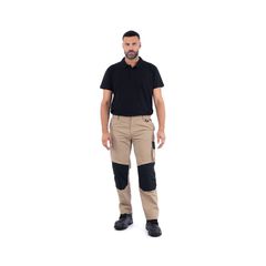 Παντελόνι Εργασίας Αxonworkwear CANVAS MΠΕΖ -ΜΑΥΡΟ