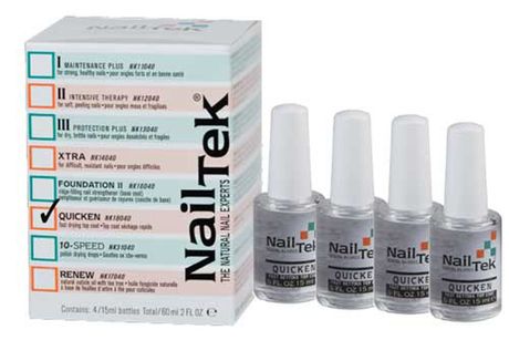 Στεγνωτικό top coat βερνίκι Nail Tek QUICKEN (4Χ15ml)